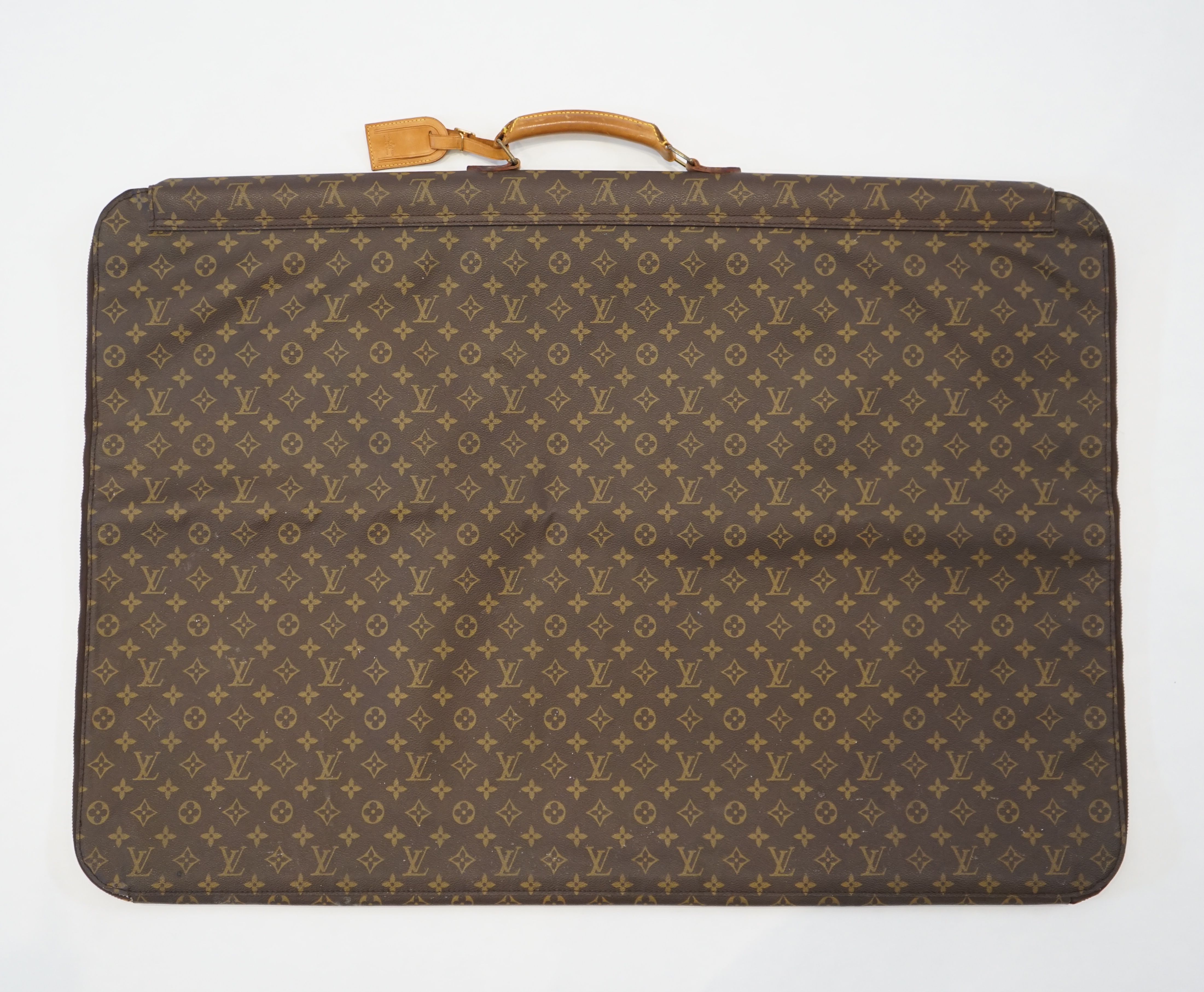 A Louis Vuitton special order folio case width 90cm, depth 4cm, height 63cm